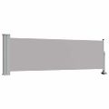 vidaXL Zaťahovacia bočná markíza na terasu 80x300 cm, sivá