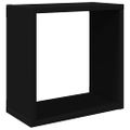 vidaXL Nástenné police 2 ks čierne 30x15x30 cm
