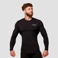 Kompresné tričko s dlhým rukávom Mid Black - GymBeam, veľkosť S
