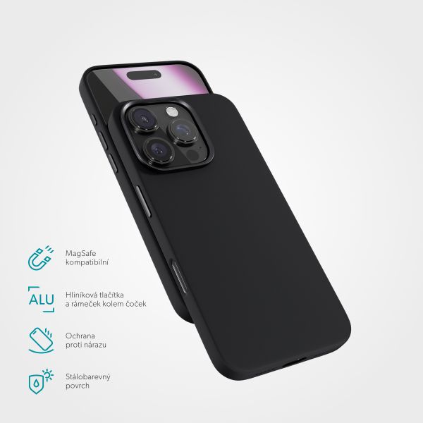 Epico Mag+ Silicone Pro kryt iPhone 16 Pro - černý
