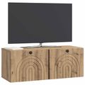 vidaXL Nástenná TV skrinka 78,5 x 31 x 30 cm Dub artisan