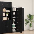 vidaXL Highboard Čierny dub 50 x 42,5 x 185 cm