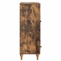 vidaXL Servírovacia skriňa Dymový dub 66 x 34,5 x 95 cm