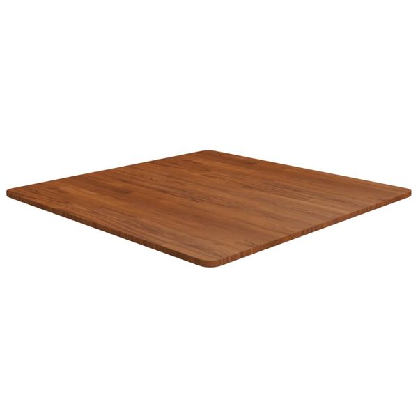 vidaXL Štvorcová stolová doska tmavohnedá 80x80x1,5 cm lakovaný dub