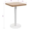 vidaXL Bistro stolík svetlohnedý 50x50 cm MDF