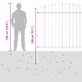 vidaXL Hrotová brána ASTEN 200 x 200 cm Čierna