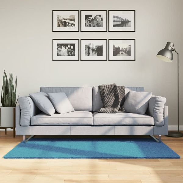vidaXL Koberec OVIEDO krátky vlas tyrkysový 80x150 cm