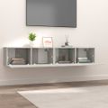 vidaXL TV skrinky 2 ks betónovo sivé 80x30x30 cm kompoz.drevo