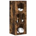 vidaXL Servírovacia skriňa ELST Dymová dub 40 x 35 x 100.5 cm