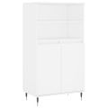 vidaXL Vysoká skrinka biela 60x36x110 cm spracované drevo