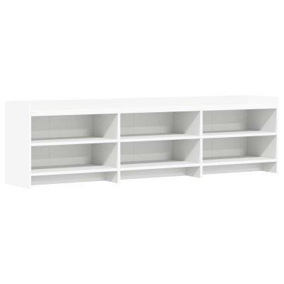 vidaXL TV skrinka 168 x 33 x 47 cm Biela Kompozitné drevo