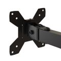 vidaXL Držiak na tri monitory čierny oceľový VESA 75/100 mm