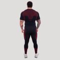 Bezšvové legíny OG1 Black/Red - GymBeam, veľkosť L