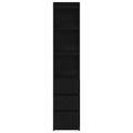 vidaXL Highboard Black Oak 37,5x35x180 cm Engineered Wood