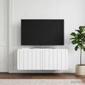 vidaXL Nástenná TV skrinka 78,5 x 41 x 30 cm Biela Kompozitné drevo