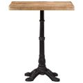vidaXL Bistro stolík 60x60x77 cm surové mangovníkové drevo
