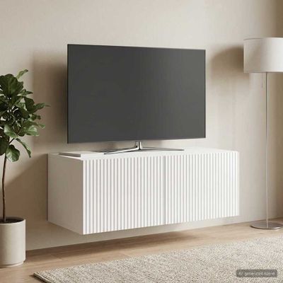 vidaXL Nástenná TV skrinka 78,5 x 41 x 30 cm Biela s vysokým leskom