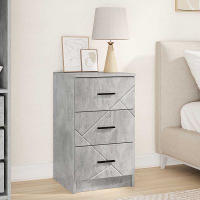 vidaXL Nočný stolík Betónovo sivá 38 x 38 x 66 cm Kompozitné drevo