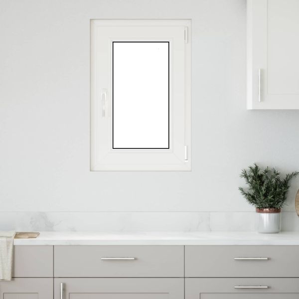 vidaXL Podkrovné okno RISOR 50 x 75 cm PVC a sklo Biela