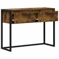 vidaXL Koncový stôl Dymová dub 100 x 36 x 75 cm Kompozitné drevo