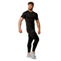 Bežecké legíny Pulse Black - GymBeam, veľkosť L, veľkosť oblečenia L