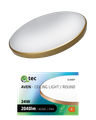 LED stropné svietidlo AVEN Q-242CP 24W 2040lm 4000K priemer 37 cm/kruhové zlaté QTEC