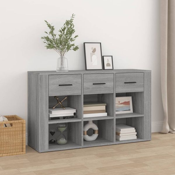 vidaXL Komoda sivá sonoma 100x30x59,5 cm spracované drevo