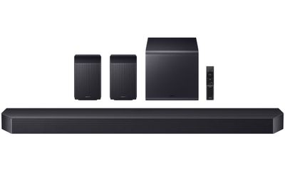 SAMSUNG soundbar HW-Q990F/ aktivní bezdrátový subwoofer/ 11.1.4/ 756 W/ BT/ HDMI/ Wi-Fi Soundbar, 11.1.4 kanálu, 23 reproduktoru, Dolby Atmos, Q-Symphony, SpaceFit Sound Pro, zadní reproduktory, subwoofer, HDMI 2.1, W