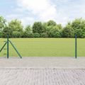 vidaXL Hexagonálne oplotenie s betónovým podstavcom 10 x 0,5 m Zelená