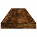 vidaXL Nástenné police 4 ks dymový dub 100x10x1,5 cm kompozitné drevo