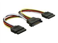 Elektrický kábel - SATA napájanie (samec) na SATA napájanie (samica) - 15 cm - priamy konektor - pre Delock PCI Express Card
