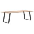vidaXL Nohy k jedálenskému stolu v tvare U, 2 ks, antracitové, 70 x (72-73) cm, oceľ