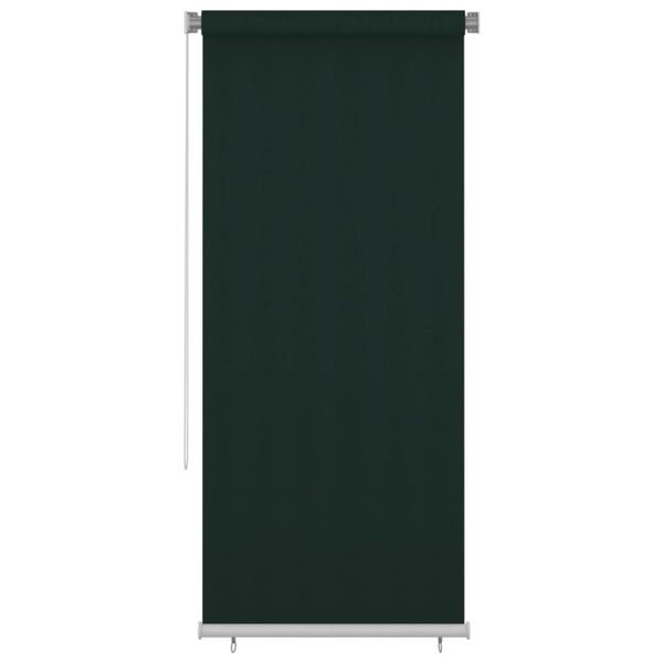 vidaXL Vonkajšia zatemňovacia roleta 100x230 cm tmavozelená HDPE