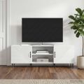 vidaXL TV skrinka 150 x 31 x 50 cm Biela s vysokým leskom