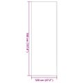 vidaXL Rohož Antracitová a čierna 120 x 350 cm 100% polyamid