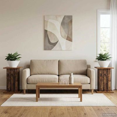 vidaXL Stojan na rastliny 2 pcs Staré drevo 30,5 x 30 x 43 cm