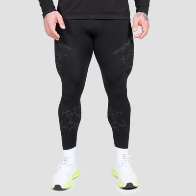 Seamless legíny Static Black - GymBeam, veľkosť S, 72% polyester, 23% nylon 5% elastane