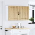 vidaXL Kuchynské nástenné skrinky 2 ks Lucca Artisan dub, intenzívne drevo