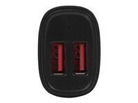 High Power 24W/4.8A - Black - 2-Port USB Car Charger - Charge two tablets at once (USB2PCARBKS) - Napájací adaptér do auta - 24 watt - 4,8 A - 2 výstupné konektory (USB) - čierna - pre P/N: USBLT1MW, USBLT1MWS, USBLT2MBR, USBLT2MW, USBLT30CMW, USBLTM1MBK, USBLTM1MWH