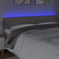 VidaXL Čelo postele sivé 160x5x78/88 cm umelá koža