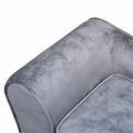 vidaXL Pohovka pre psa, sivá 57x34x36 cm, plyš