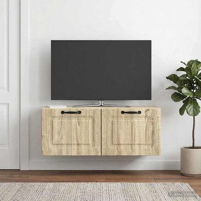 vidaXL Nástenná TV skrinka Nástenný Dub sonoma 78,5 x 31 x 30 cm