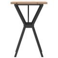vidaXL Jedálenský stolík v tvare Y 50x50x75,5 cm borovica a oceľ