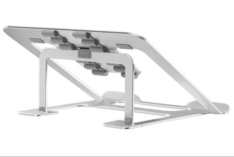 Neomounts NSLS085SILVER / Notebook Desk Stand (ergonomic) / Silver Podstavec, pre notebooky, 10"-17", nastavenie uhlu, 6 polôh sklonu, strieborné