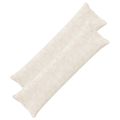 vidaXL Poťah na podložku 2 ks HOUTEN Biela 40 x 145 cm Umelá králičia