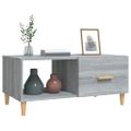 vidaXL Konferenčný stolík sivý sonoma 89,4x50x40 cm spracované drevo