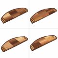 vidaXL Nášľapy na schody samolepiace 10 ks 65x21x4 cm hnedé