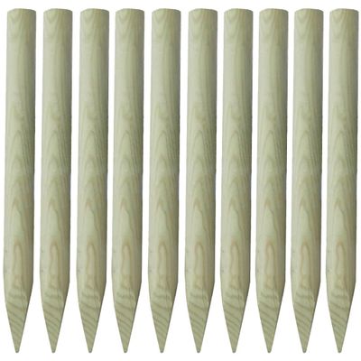 vidaXL Plotové stĺpiky 10 ks, drevo 100 cm