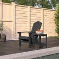vidaXL Záhradná stolička Adirondack so stolíkom HDPE antracitová