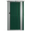 vidaXL Záhradný domček zelený 118,5x97x209,5 cm pozinkovaná oceľ